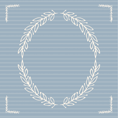 Leafy Wreath on Blue and Transparent Background for Nature Themes - Download Free Stock Videos Pikwizard.com