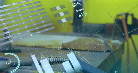 Industrial Data Processing with Graphs and Statistics Overlay