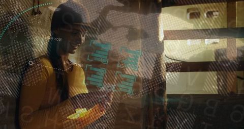 Woman integrating technology with transport solutions