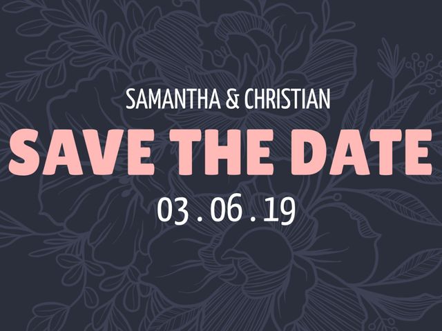 Floral Save the Date Invitation Design - Download Free Stock Templates Pikwizard.com