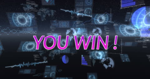 Winning Celebration in Futuristic Cyber World