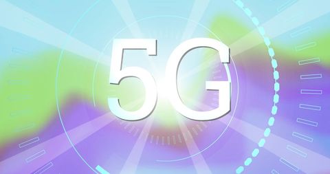5G Network Technology with Scanning Graphic Overlay - Download Free Stock Images Pikwizard.com