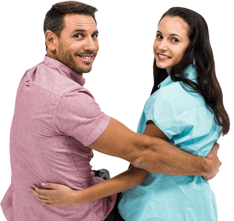 Joyful Couple Embracing and Smiling on Transparent Background - Download Free Stock Videos Pikwizard.com