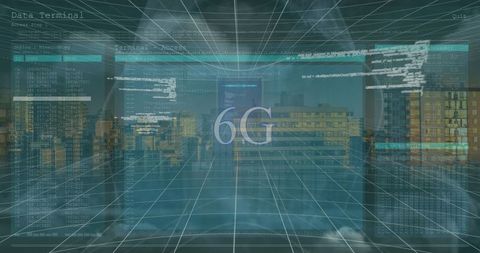 6G Network Technology Concept with Digital Framework - Download Free Stock Images Pikwizard.com