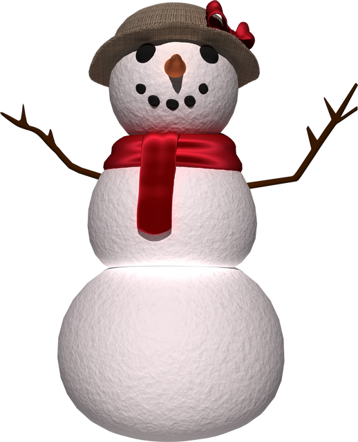 Transparent Christmas Snowman with Hat and Red Scarf Isolated on White - Download Free Stock Videos Pikwizard.com