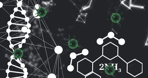 Abstract representation of genetic connections and chemical structures