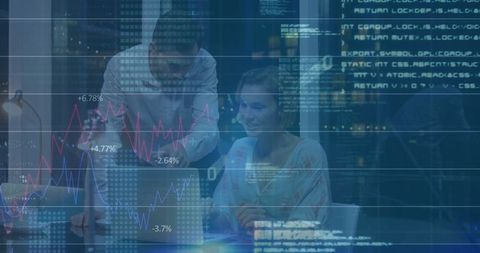team analyzing data and code in night office environment - Download Free Stock Images Pikwizard.com