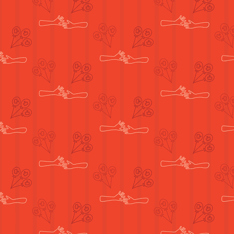 Handshaking Pattern with Balloons on Transparent Red Background - Download Free Stock Videos Pikwizard.com