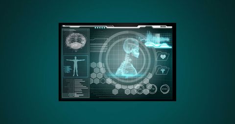 futuristic medical digital interface display technology - Download Free Stock Images Pikwizard.com