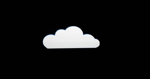 Digital Cloud on Black Background Symbolizing Technology and Innovation - Download Free Stock Images Pikwizard.com