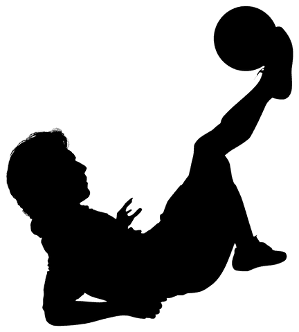 Silhouette of man on transparent background illustrating lifestyle concept