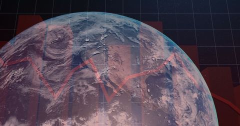 Global Financial Data Analysis Displayed Over Earth - Download Free Stock Images Pikwizard.com