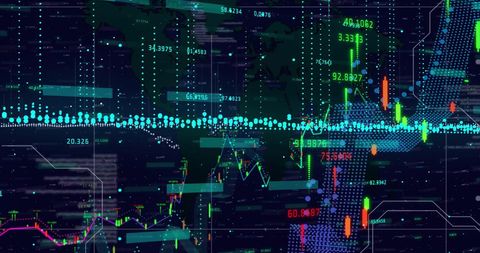Digital Financial Data Flow with Global Map and Graphs