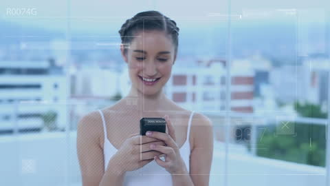 Digital Interface and Smartphone Connectivity Concept