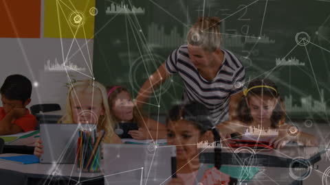 Innovative Tech in Classroom Education Concept