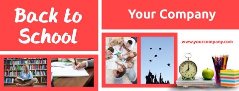 Dynamic Back to School Banner for Educational Promotions - Download Free Stock Templates Pikwizard.com