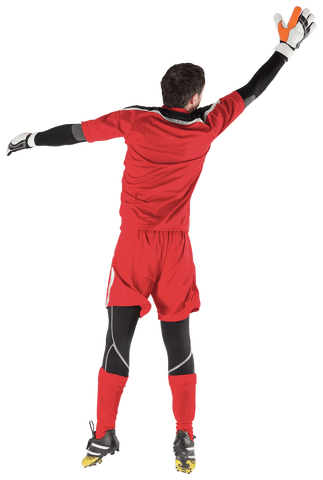 soccer goalkeeper leaping for save on transparent background - Download Free Stock Videos Pikwizard.com