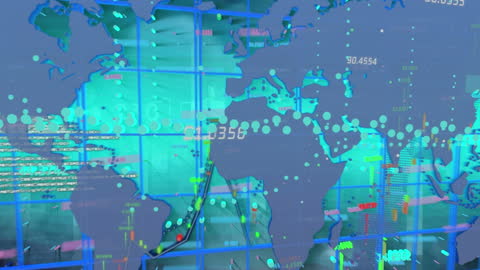 Visualization of Global Financial Data Movement on Digital Map