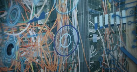 Abstract Data Processing in Modern Server Center - Download Free Stock Images Pikwizard.com