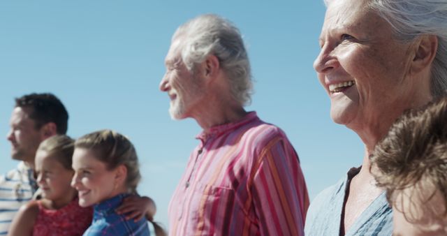 Multi-Generational Family Enjoying Day Out at the Beach - Download Free Stock Images Pikwizard.com