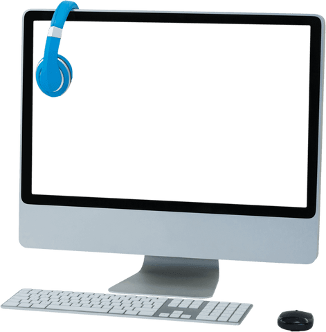 Desktop Computer Monitor With Copy Space on Transparent Background - Download Free Stock Videos Pikwizard.com