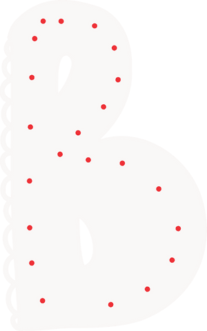 stylized letter b with scalloped edge on transparent background - Download Free Stock Videos Pikwizard.com