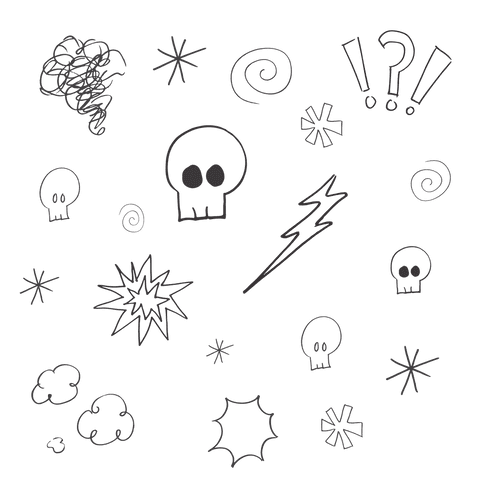 vector illustrations of black doodles on transparent background - Download Free Stock Videos Pikwizard.com