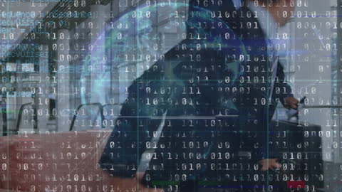 Digital Data Overlays Business Technology Motion