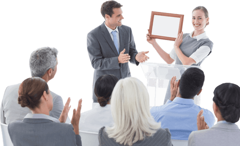 transparent office award ceremony with applause - Download Free Stock Videos Pikwizard.com