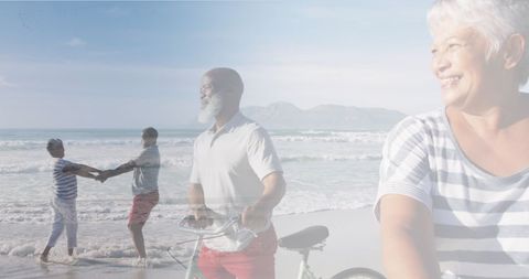 Seniors Enjoy Coastal Bike Ride and Dancing on Beach