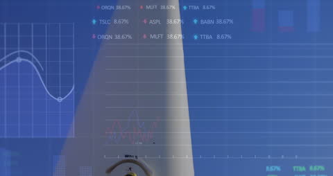 Futuristic Interface with Data and Connections Overlay