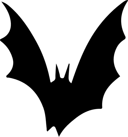 stylized black bat silhouette on transparent background - Download Free Stock Videos Pikwizard.com