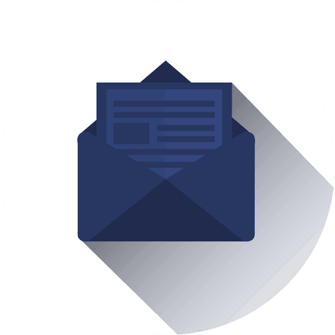 Transparent Illustration of Blue Envelope with Letter Inside - Download Free Stock Videos Pikwizard.com