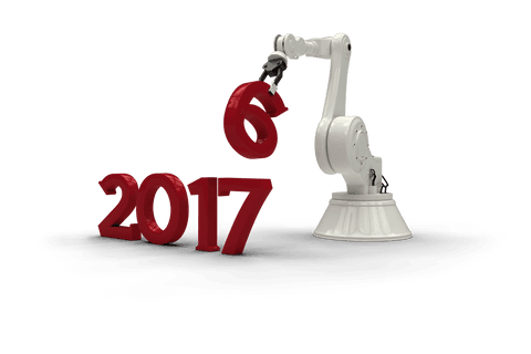 robot arm changing numbers symbolizing 2017 on transparent background - Download Free Stock Videos Pikwizard.com