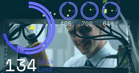 Data Analysis User Interface in Server Room Concept