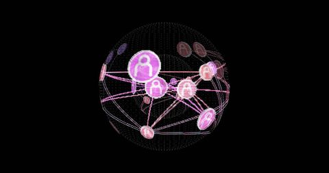Global Network of Digital Connections and Social Interactions - Download Free Stock Images Pikwizard.com