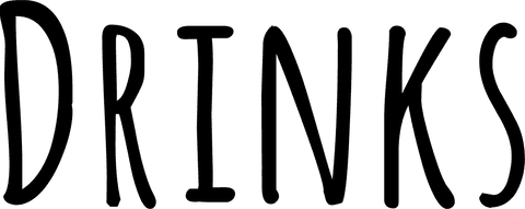 Digital drinks text on transparent background for branding