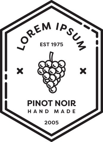 transparent vector badge with grape and lorem ipsum text - Download Free Stock Videos Pikwizard.com