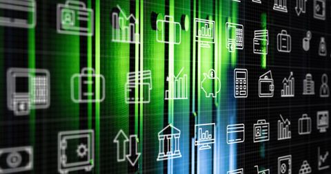 Abstract Data Processing and Cloud Technology Background - Download Free Stock Images Pikwizard.com