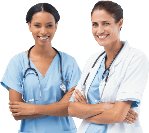 transparent smiling female doctors with stethoscopes medical teamwork - Download Free Stock Videos Pikwizard.com