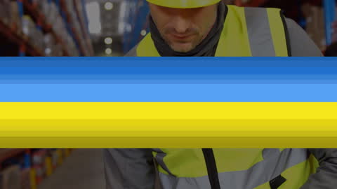 Animated Overlay with Infographic on Shipping Industry