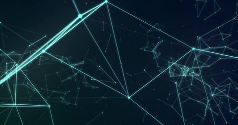 Futuristic Digital Network with Dynamic Lines on Dark Background - Download Free Stock Images Pikwizard.com