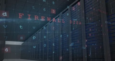 Cybersecurity Threat in Modern Server Room - Download Free Stock Images Pikwizard.com