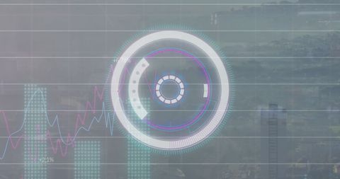 digital overlay of financial data on cityscape - Download Free Stock Images Pikwizard.com