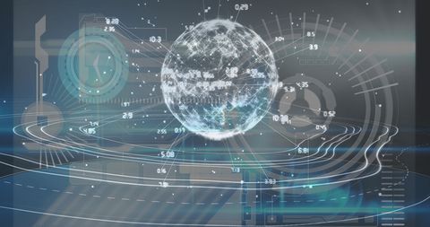 Digital Data Integration Over Global Interface - Download Free Stock Images Pikwizard.com