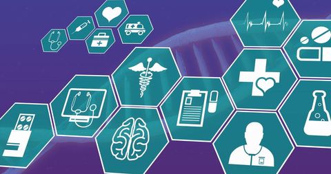 Connecting Medical Icons on Digital Healthcare Interface