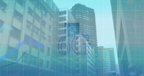 6G Technology Interface with Modern Cityscape Overlay - Download Free Stock Images Pikwizard.com