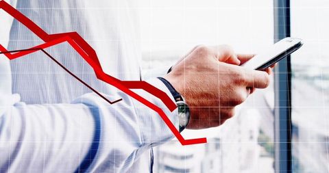 Analyzing Financial Data with Mobile Connectivity Concept