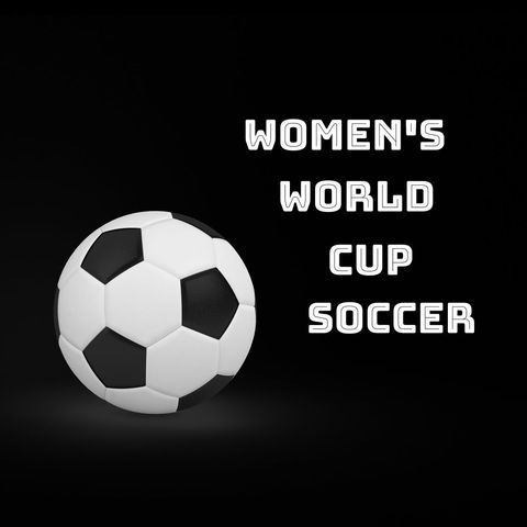 Soccer ball highlighting women's world cup soccer promotion