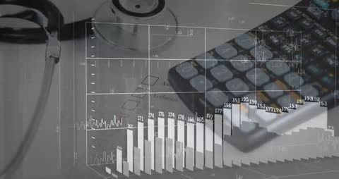 Digital Health Analytics with Medical Equipment and Data Visualization